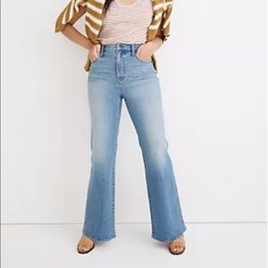 Madewell 
High-Rise Flare Jeans in Caine Wash